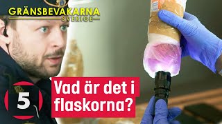 Hittar polisen narkotika i de mystiska plastflaskorna  Gränsbevakarna Sverige  Kanal 5 [upl. by Viscardi967]