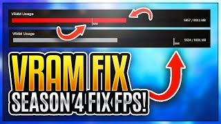 Warzone VRAM Usage EASY FIX Fix Crashes Stutters Fps Drops SEASON 5 [upl. by Dami]