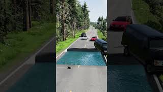 Cars vs Water pit  BeamNGDrive [upl. by Nicholl]