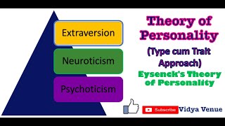 Eysencks Theory of Personality  Theories of Personality TypeTrait Approach  Vidya Venue [upl. by Anitsirhk699]