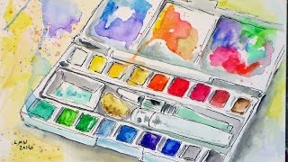 REVIEW Jerry Q Arts 18 Watercolor Half Pan Set [upl. by Burke867]