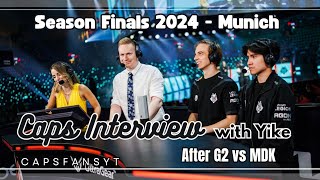 Caps PGL interview with Yike after G2 vs MDK  Season Finals 2024  Munich [upl. by Arraes]