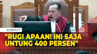 Hakim Sidang Johnny Plate Geram Saat Saksi Ngaku Rugi Padahal Untung 400 Persen [upl. by Emalee]