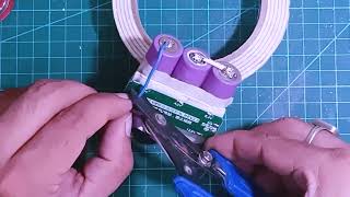 12v Battery Pack 3S Making Video Using 3S BMS repair led ledlights light savemoney battery [upl. by Ecarg]