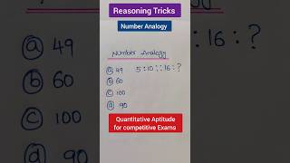 Number Analogy  Reasoning  Quantitative AptitudeRRBIBPSRBIUPSCSATJEEshortsmathsreasoning [upl. by Adev906]