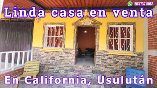 Se vende esta casa en California Usulután [upl. by Anayek]