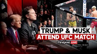 LIVE Donald Trump and Elon Musk Attend UFC Championship at Madison Square Garden in New York [upl. by Eisor]