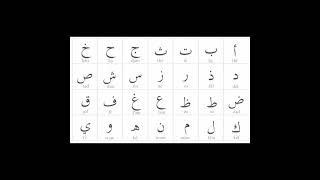 Prononciation de lalphabet arabe avec lecture vocale [upl. by Sib718]