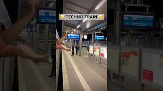 Imagine taking the techno train to a rave 😍 electronicmusic technomusic [upl. by Riley]