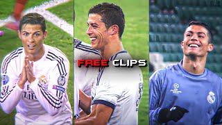 Cristiano Ronaldo 4K Best Free Clips For Edits Upscaled [upl. by Hilten]