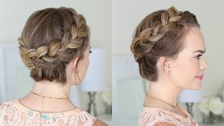 Dutch Crown Braid for Beginners  Missy Sue [upl. by Dorey]