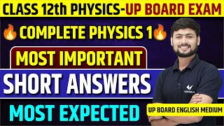 Class 12th Physics Important Questions  UP Board 12th Physics Important Short Answer [upl. by Narud]