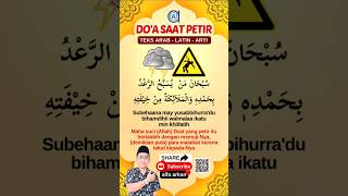 DOA TASBIH SAAT PETIR doa dua doaseharihari ilmu [upl. by Sileray]