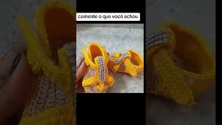 Sandalinha de crochê crochet passoapassodecroche aprendacrochedozero aprendizdecrocheteiras [upl. by Nnad352]