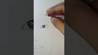 pencil face sketch easy step by step 👍artsist art sketch shorts💓 [upl. by Assirol298]