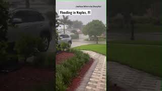 Streets in downtown Naples are being flooded from Hurricane Ian [upl. by Sonitnatsnok]