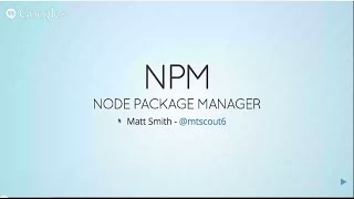 Introduction to NPM [upl. by Eniretac898]