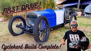 First Cyclekart Build Ep5  First Drive and Walkaround Model A Ford Replica [upl. by Hernardo]