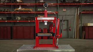 Strongway Benchtop Hydraulic Shop Press with Gauge  10Ton [upl. by Odlabso]