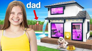 I Built a DREAM DOG HOUSE and Hid It From My Dad [upl. by Adnirod]