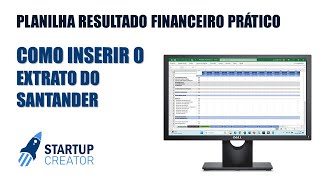 Como inserir o extrato do Santander na planilha [upl. by Ayaladnot]