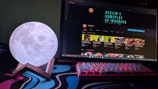 Melhorando o Setup  Comprei uma Lua luminária 3D RGB [upl. by Stover]