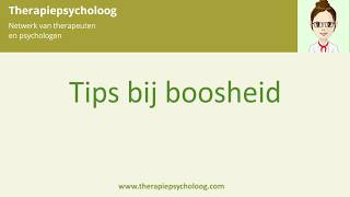 10 tips bij boosheid [upl. by Drarehs]