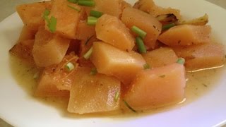 Cooked Pomelo Skin 煮柚子皮沙田柚 [upl. by Acirretahs]