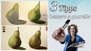 3 einfache Tipps für bessere Aquarelle [upl. by Etnaik]