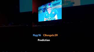 Nfl bengals vs giants prediction [upl. by Paza]