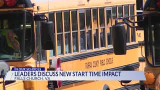 Fairfax County school leaders discuss new start time impact [upl. by Lazaruk709]