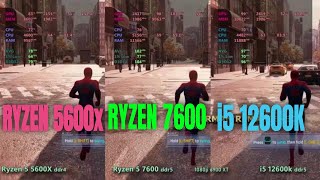 Which Is Better For Gaming Ryzen 5600x Vs Ryzen 7600 Vs I5 12600k Ddr5 [upl. by Akinajnat46]