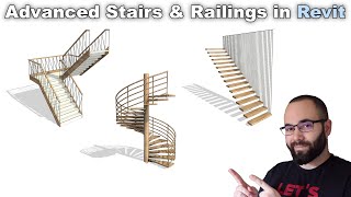 Advanced Stairs amp Railings in Revit Tutorial [upl. by Remington]