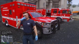 Gta 5 LSFDFR First Responder LAFD Medical Services  Fire FighterParamedic Mods gta5 gta lspdfr [upl. by Nauqat]