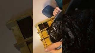 Pine tar amp tallow soap making demo PART 2 tallowsoap 207momsnightout homemadesoap [upl. by Sumerlin]