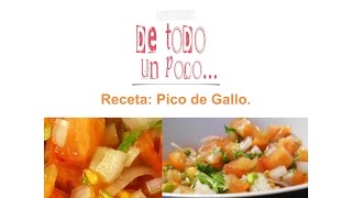 Receta Pico de gallo [upl. by Etnoved205]