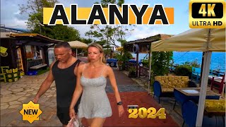 Alanya Street Tour  Alanya City Center  Alanya Beach  Alanya Antalya Walking Tour  Alanya 4K 60F [upl. by Freytag]