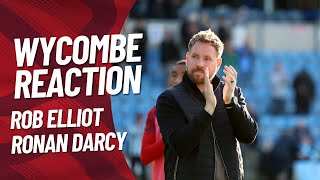 WYCOMBE WANDERERS REACTION  Rob Elliot amp Ronan Darcy [upl. by Ennaharas]