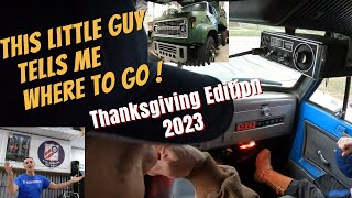 C90 Chevy Detroit Diesel cab ride amp Overdrive Thanksgiving 2023 [upl. by Crotty]