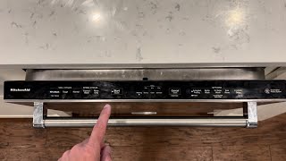 Blinking lights on Kitchenaid Dishwasher how to resume wash cycle [upl. by Sheelah723]