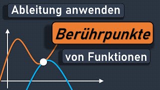 Berührpunkte von Funktionen Berührpunkt bestimmen Berührpunkt berechnen Tangente in Schnittpunkt [upl. by Sucul630]