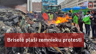 Lauksaimnieki rīko vērienīgu protesta akciju Briselē [upl. by Eylloh491]