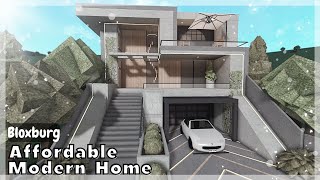 BLOXBURG Modern Affordable Home Speedbuild  Roblox House Build [upl. by Sotnas]