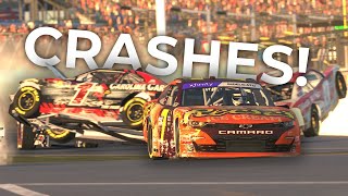 iRacing NASCAR DAYTONA Crash Compilation [upl. by Gillett110]