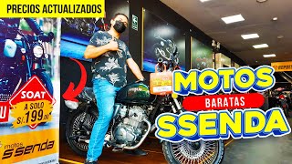 🥇 MOTOS BARATAS SSENDA 2022 PRECIOS 🎁 SOAT S 199 [upl. by Nnawaj]