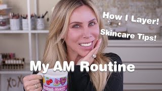 My Current AM AntiAging Skincare Routine  All Ages Serious AntiAging Real Results [upl. by Munmro783]