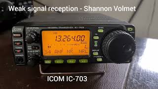 Weak signal reception  ICOM IC703 [upl. by Jozef268]