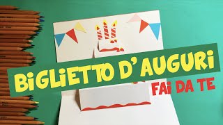 Biglietto Auguri Compleanno Fai Da Te 3D [upl. by Rozelle]