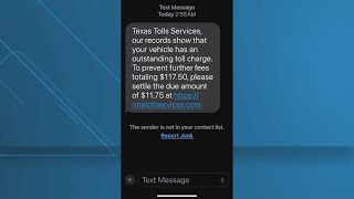 Another toll road text message scam is targeting Texas drivers [upl. by Hadik]