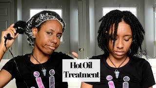 HOT OIL TREATMENT ON DRY DREADLOCKS [upl. by Eenat]